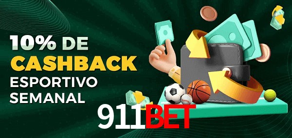 10% de bônus de cashback na 911Bet